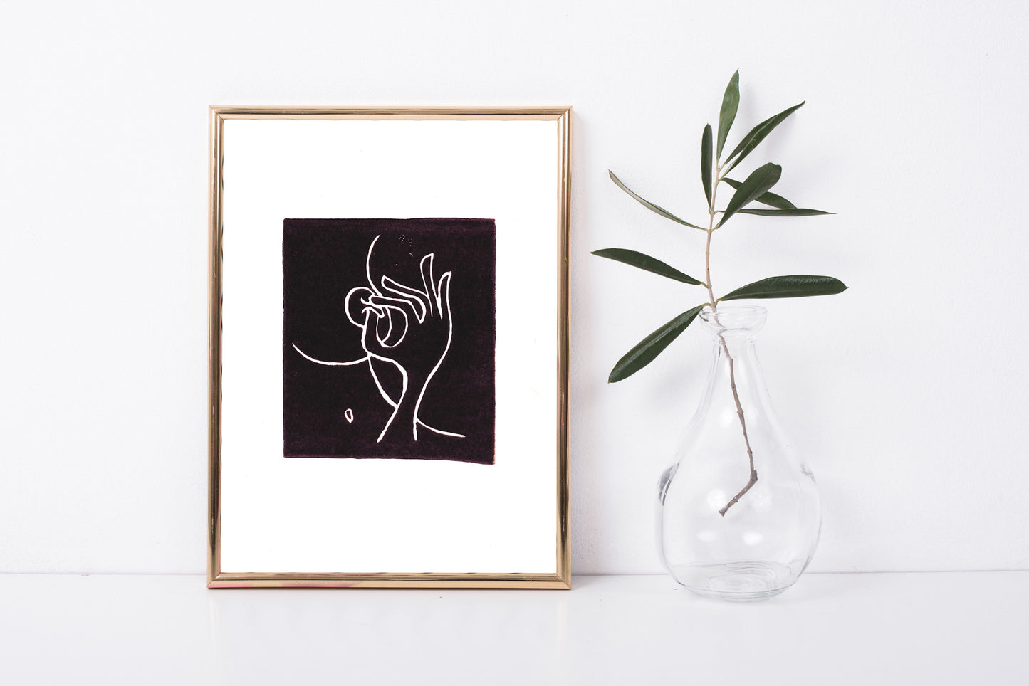 Tirage linogravure Free The Nipples