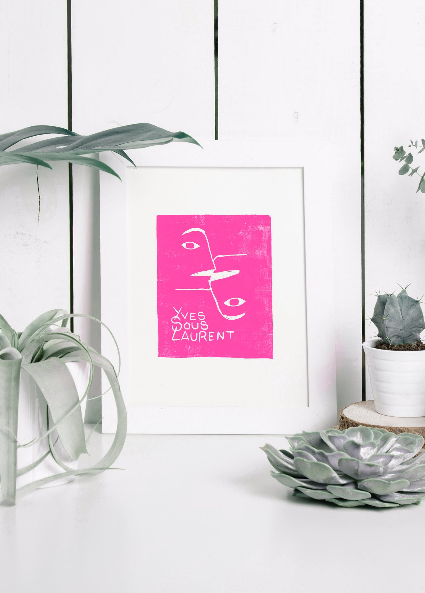 Tirage Linogravure Yves Sous Laurent